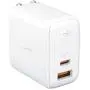 USB C Charger AUKEY Omnia 65W Fast Charger (Dual Port USB C PD 3.0 Plus USB A) with GaNFast Technology and Dynamic Detect PD Charger Wall Charger for MacBook Pro Air, iPad Pro, iPhone SE, ASUS, HP, LG