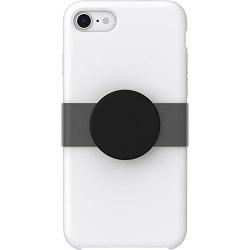PopSockets PopGrip Slide for iPhone Xs Max Apple Silicone Case - Black Haze