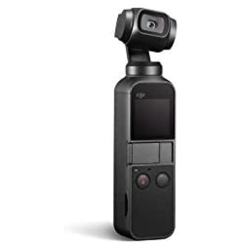 DJI Osmo Pocket - Handheld 3-Axis Gimbal Stabilizer with integrated Camera 12 MP 1/2.3” CMOS 4K Video, Attachable to Smartphone, Android, iPhone, Black