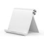 UGREEN Cell Phone Stand Holder Mobile Phone Dock Compatible for iPhone 11 Pro Max SE XS XR 8 Plus 6 7 5, Samsung Galaxy S20 S10 S9 S8 S7 S6 Android Smartphone Holder Desk Adjustable Foldable (White)
