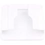 Wall Mount 3M Adhesive Mobile Phone Wall Charger Holder and Remote Control Stand Multipurpose Storage Box (White 2 Pack)