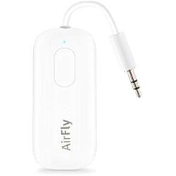 Twelve South AirFly Pro | Wireless Transmitter/Receiver with Audio Sharing for up to 2 AirPods/Wireless Headphones to Any Audio Jack for use on Airplanes, Boats or in Gym, Home, auto