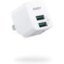 AUKEY USB Wall Charger with Foldable Plug, Ultra Compact USB Charger Dual USB Port 2.4A Output for iPhone 11 Pro Max, iPad Pro, AirPods Pro, Samsung and More