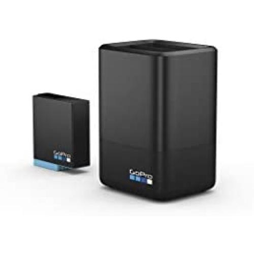 GoPro Dual Battery Charger + Battery (HERO8 Black / HERO7 Black / HERO6 Black) - Official GoPro Accessory