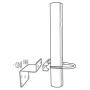 Wilson Electronics Pole Mount for Outside Home Antenna - 901117 - 10" length