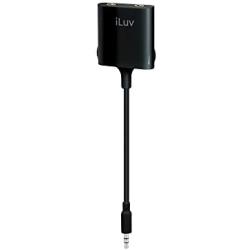 iLuv (i111) 2-Way Splitter Adapter with Independent Volume Control/Mute for iPhone, iPad Air, iPad Mini, Samsung Galaxy, other smartphones and Other 3.5mm Devices