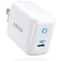 USB C Charger, Anker 30W PIQ 3.0 Fast Charger Adapter, Anker PowerPort III Mini Compact Type-C Charger, for iPhone 11/11 Pro/Max/XR/XS/X / 8, iPad Pro, MacBook, Galaxy, Pixel, and More