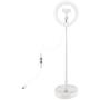 Selfie Ring Light with Tripod Stand with Phone Holder for, Live Stream,Self-Portrait Shooting (White,1 X Fill Light + 1 X Stand, 10.2in)