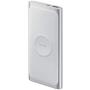Samsung 2-in-1 Portable Fast Charge Wireless Charger and Battery Pack 10,000 mAh, Silver (US Version with Warranty)