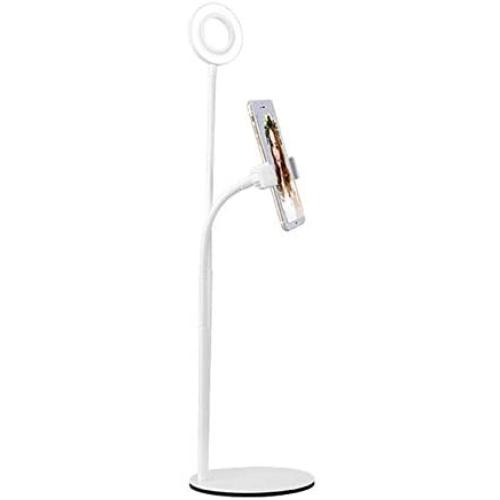 TDRFORCE Selfie Ring Light Flexible Mobile Phone Holder Lazy Bracket Desk Lamp 3 Color LED Light USB Fill Light
