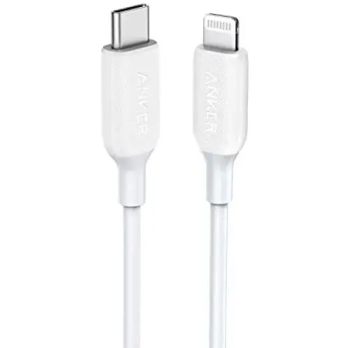 USB C to Lightning Cable (3 ft), Anker Powerline III MFi Certified Fast Charging Lightning Cable for iPhone 11 Pro 11 Pro Max X XS XR Max 8 Airpods Pro, Supports Power Delivery (White) USB C to Lightning Cable (3 ft), Anker Powerline III MFi Certified Fast Charging Lightning Cable for iPhone 11 Pro 11 Pro Max X XS XR Max 8 Airpods Pro, Supports Power Delivery (White)