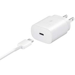 Samsung EP-TA800XWEGUS 25W USB-C Super Fast Charging Wall Charger - White (US Version with Warranty)