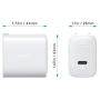 PD Charger AUKEY 18W USB C Charger with Power Delivery 3.0 & Foldable Plug, Ultra Compact Fast Charger Adapter Type C Wall Charger for iPhone 11 Pro Max/SE, iPad Pro, AirPods Pro, Pixel 4 XL, LG V50