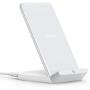 Anker Wireless Charger, PowerWave Stand, Qi-Certified for iPhone 11, 11 Pro, 11 Pro Max, XR, Xs Max, XS, X, 8, 8 Plus, 10W Fast-Charging Galaxy S10 S9 S8, Note 10 Note 9 and More (No AC Adapter)