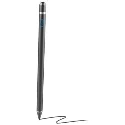 Stylus Pen for Touch Screens, Active Digital Pencil 1.5mm Fine Tip Smart Pen Rechargeable Drawing Stylus Compatible with iPhone iPad Mini/Air Smartphones & Tablets by BAGEYI (Black)