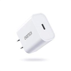 USB C Charger, CHOETECH 18W PD Fast Charger Ultra-Compact Type C Wall Charger Compatible iPhone 11/11 Pro/11 Pro Max/X/XS/XR/8/8 Plus, iPhone SE, iPad Pro, Pixel 3/4, Galaxy S10+/S10/S9, LG and More