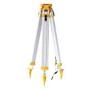Surveying Tripod, Aluminum Survey Tripod With 5/8-Inch 11-Threaded Flat Head Quick Clamp for Total Station Theodolite