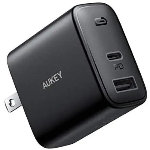 USB C Charger, AUKEY 30W 2-Port iPhone Fast Charger with 18W Power Delivery 3.0, USB C Wall Charger with Foldable Plug, PD Charger for iPad Pro, iPhone SE, iPhone 11 Pro Max, AirPods Pro, Google Pixel USB C Charger, AUKEY 30W 2-Port iPhone Fast Charger with 18W Power Delivery 3.0, USB C Wall Charger with Foldable Plug, PD Charger for iPad Pro, iPhone SE, iPhone 11 Pro Max, AirPods Pro, Google Pixel