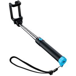 Mpow Selfie Stick Bluetooth, Lightweight Extendable 31.9 Inch Monopod with Bluetooth Remote Compatible iPhone 11/Pro Max/XS/Max/XR/X/8/8P/7/7P/6S, Galaxy S10/ S9/8/7/6/Note 10 and More, Blue