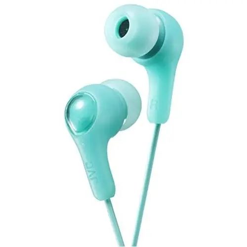 JVC Gumy in Ear Earbud Headphones, Powerful Sound, Comfortable and Secure Fit, Silicone Ear Pieces S/M/L - HAFX7G (Green) JVC Gumy in Ear Earbud Headphones, Powerful Sound, Comfortable and Secure Fit, Silicone Ear Pieces S/M/L - HAFX7G (Green)