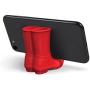 Fred 5216342 REBOOT Silicone Rain Boots Mobile Phone Stand, Red