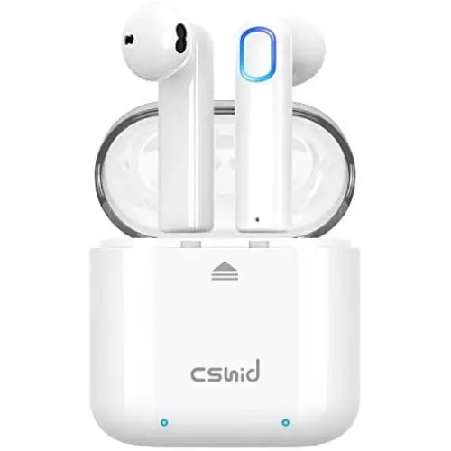 Wireless Earbuds, Cshidworld Bluetooth 5.0 Earbuds Headphones, True Wireless Stereo Earphones with 30Hrs Playback, Hi-Fi Sound Bluetooth Headset with Charging Case One-Step Pairing Noise