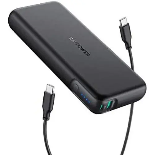 Portable Charger RAVPower 20000mAh 60W PD 3.0 USB C Power Bank 2-Port Power Delivery Battery Pack High-Capacity External Battery Compatible with MacBook Pro iPad Pro iPhone 11 SE 2 Nintendo Switch Portable Charger RAVPower 20000mAh 60W PD 3.0 USB C Power Bank 2-Port Power Delivery Battery Pack High-Capacity External Battery Compatible with MacBook Pro iPad Pro iPhone 11 SE 2 Nintendo Switch