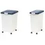 IRIS Airtight Pet Food Container, Navy/Pearl
