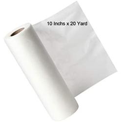 Zipcase 10 inch x 20 Yard Water Soluble Embroidery Stabilizer - Medium Weight & Thickness Backing -Best Choice for Free Standing Lace & High Temperature Resist Fabric Edition