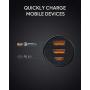 USB C Car Charger, AUKEY 36W 3-Port Fast Car Charger with 18W Quick Charge 3.0, 12V 3A PD Car Charger for iPhone 11 Pro Max XS XR X 8, AirPods, iPad, Samsung S20 Note 10, Google Pixel 4 4XL, Switch