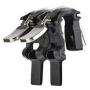 UKCOCO 1 Pair S4 Phone Mobile Gaming Trigger for Game Fire Button Aim Key Shooter Controller Eat Chicken Artifact Games (Black)