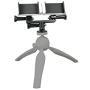 OCTO MOUNTS - Dual Tripod Mount Adapter for Live Video and Photography with Multiple Devices. Compatible with Smartphones and Action Cameras: iPhone, Samsung Galaxy, GoPro, Android, Google Pixel, etc.