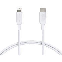 AmazonBasics USB-C to Lightning Cable, MFi Certified Apple Charger for iPhone 11 Pro/11 Pro Max - White, 3-Foot