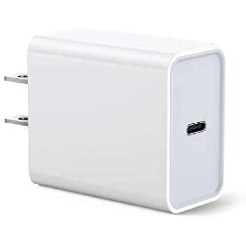 USB-C Power Adapter, 18W PD Wall Charger UL Certified 3A Fast Charging Block Rapid Cube Quick Outlet Compatible with iPhone 11 Pro Xs Max XR iPad Pro Pixel Samsung Galaxy S10 S9 S8 Note 9 8