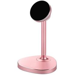 Magnetic Mount Tabletop Holder,Sakula Cell Phone Desk Stands 360 Rotation Hands Free Magnetic Phone Stand Rosegold