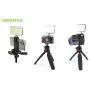 The Streamer - 112 LED, Rechargeable On Camera and Smartphone Compact Video Light with Smartphone Holder, Cold Shoe and Tripod Mount - 3100K-5500K - 24 Brightness Settings for YouTube & TikTok