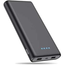 Portable Charger Power Bank 26800mAh High Capacity Ultra Compact External Battery Pack with 2 USB Ports, 4 LED Indicator Portable Phone Charger for iPhone, Samsung Galaxy, Android Phone and Tablet