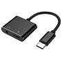 MOOU USB Type C to 3.5mm Jack Headphone Adapter with USB C PD Fast Charging Port for Pixel 4 4XL 3 3XL 2 2XL, Galaxy Note 10/10+/S20/20+/20 Ultra, iPad Pro, One+, Essential Ph-1 and More Type C Phone