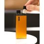 BRIK | Ultra-Slim Aluminum Portable Charger Case | Pod Storage | Holds 1 Extra Pod - Brick Power Bank (Orange)