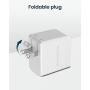 USB C Wall Charger, RAMPOW 61W PD Charger [GaN Tech] Type C Power Delivery Fast Charger, Foldable Adapter for MacBook Pro Air, Dell XPS 13, HP Spectre, iPad Pro, iPhone SE 11 Pro Max and More, White