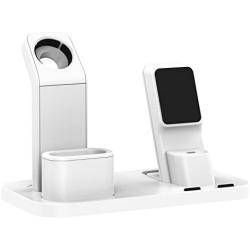 BEACOO Stand for iwatch 5, Charging Stand Dock Station for AirPods Stand Charging Docks Holder, Support for iwatch 5/4/3/2/1 NightStand Mode and for iPhone 11/X/7/7plus/SE/5s/6S