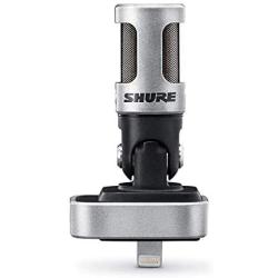 Shure MV88 Portable iOS Microphone for iPhone/iPad/iPod via Lightning Connector, Professional-Quality Sound, Digital Stereo Condenser Mic for Vloggers, Filmmakers, Music Makers & Journalists