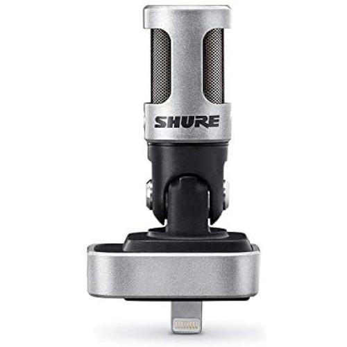 Shure MV88 Portable iOS Microphone for iPhone/iPad/iPod via Lightning Connector, Professional-Quality Sound, Digital Stereo Condenser Mic for Vloggers, Filmmakers, Music Makers & Journalists