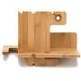 JackCubeDesign iPhone & Apple Watch Charging Dock Stand Made of Bamboo That Charges Multiple Devices and Hold Smartphones, Wallets, and Glasses - :MK242A