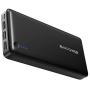 Portable Charger RAVPower 26800mAh Power Bank Battery Pack Total 5.5A Output External Battery 3 Ports Portable Phone Charger Compatible with iPhone 11 Pro Max SE iPad Samsung Galaxy S20 Note10 (Black)