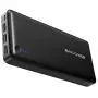 Portable Charger RAVPower 26800mAh Power Bank Battery Pack Total 5.5A Output External Battery 3 Ports Portable Phone Charger Compatible with iPhone 11 Pro Max SE iPad Samsung Galaxy S20 Note10 (Black)