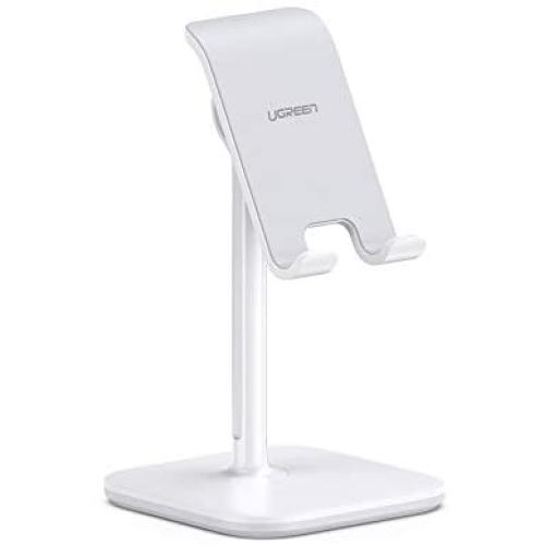 UGREEN Cell Phone Stand Desk Holder Adjustable Compatible with iPhone 11 Pro Max SE XS X XR 8 7 6 Plus 6S, Samsung Galaxy S20 Ultra S10 S9 S8 Note 10 9 8, LG G8 ThinQ, Android Phone Up to 8 Inch