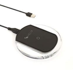 Emerge Black Helix Wireless Charger with 5ft Micro USB Cable