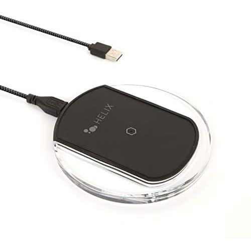 Emerge Black Helix Wireless Charger with 5ft Micro USB Cable