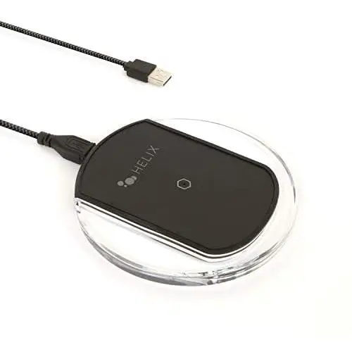 Emerge Black Helix Wireless Charger with 5ft Micro USB Cable Emerge Black Helix Wireless Charger with 5ft Micro USB Cable